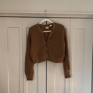 Levi's Brown Cropped Cardigan